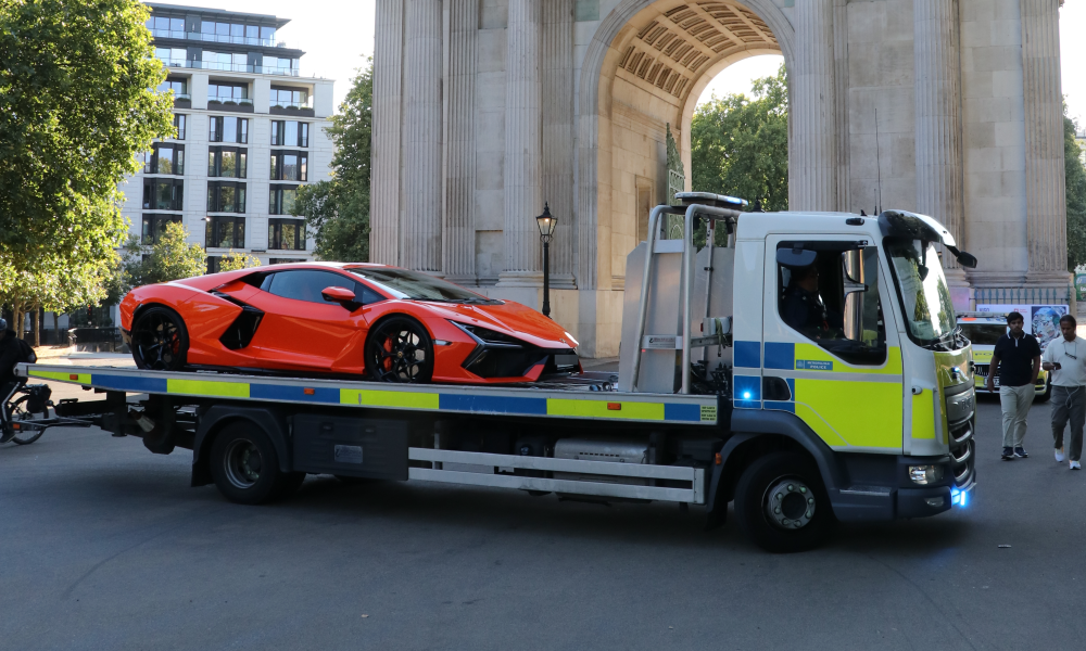 Supercars worth millions seized by police in central London crackdown